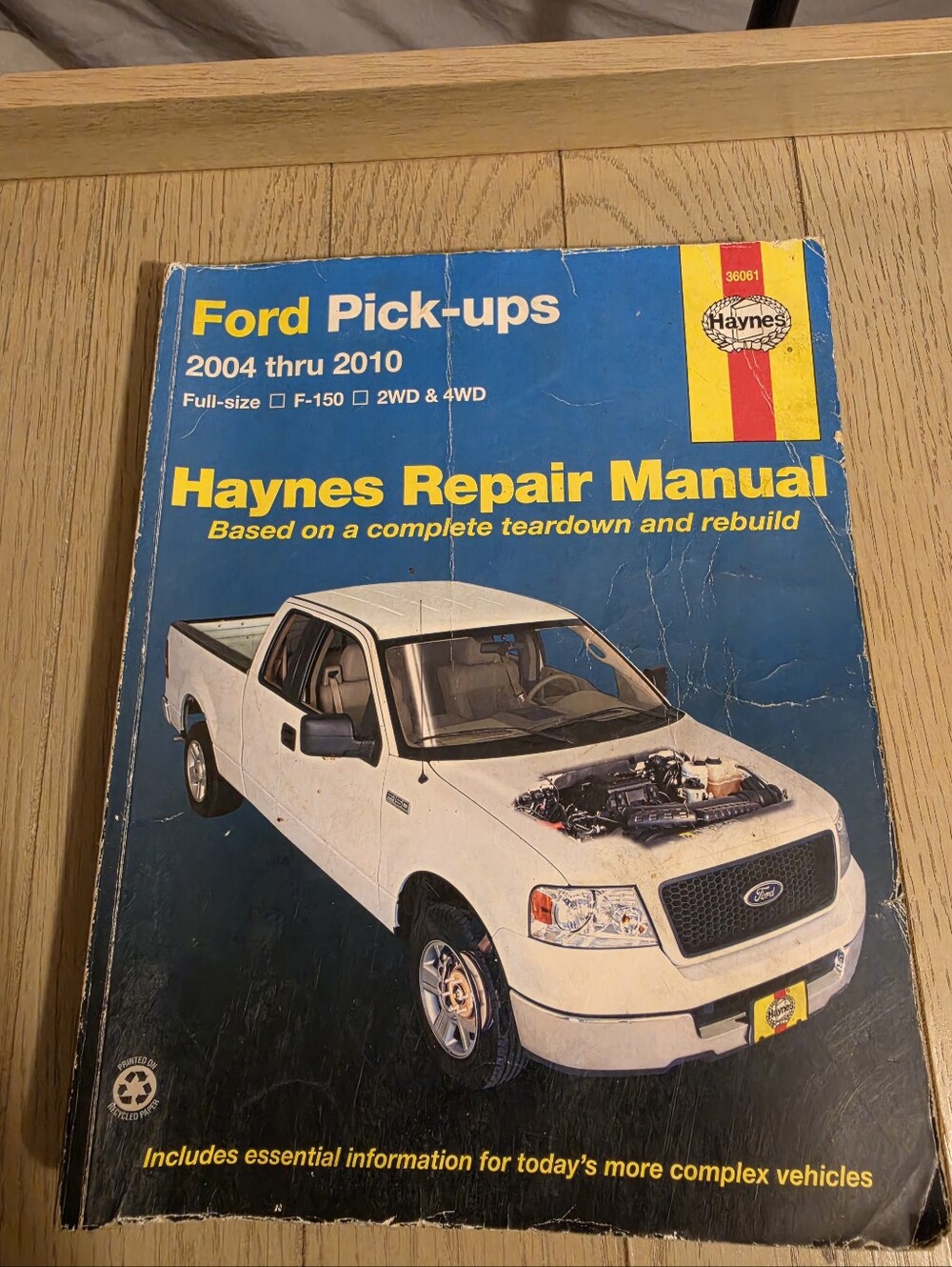 Haynes 36061 Ford F-150 Pickup Repair Manual 2004-2010 Service Book Shop Manual